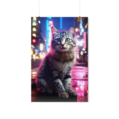 TNVR Cat in the City Premium Matte Vertical Posters