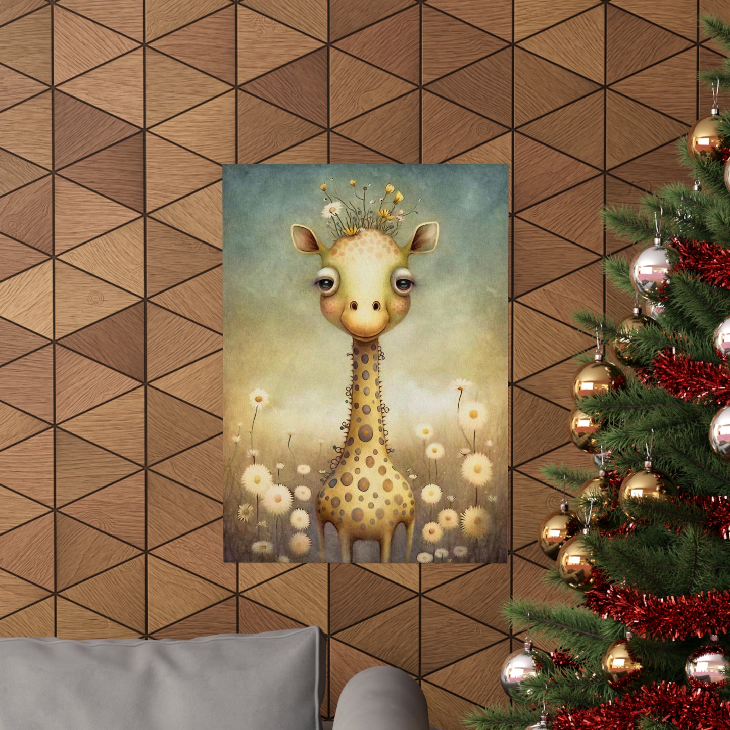 Safari Kids Collection- Giraffe Premium Matte Vertical Posters