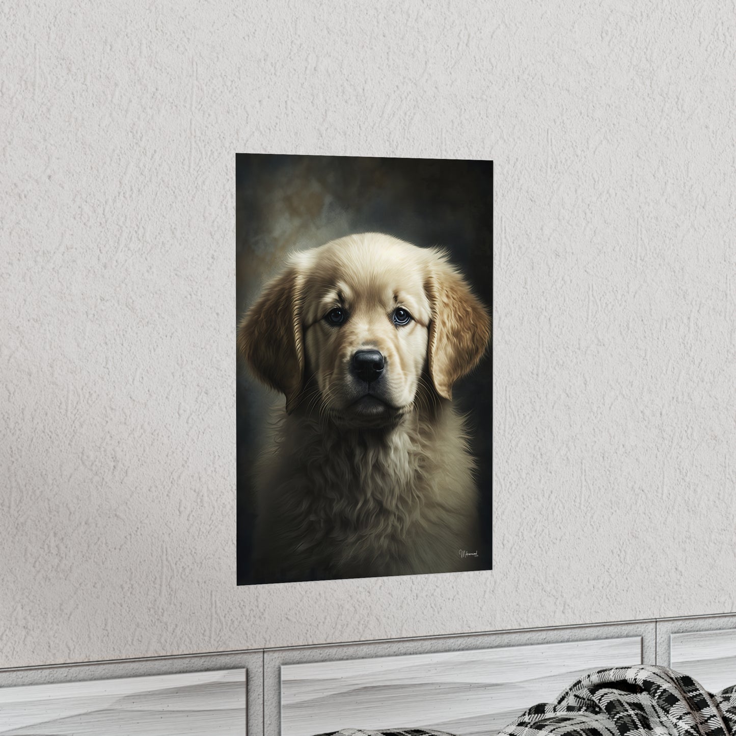 Golden Retriever Puppy Premium Matte Vertical Posters