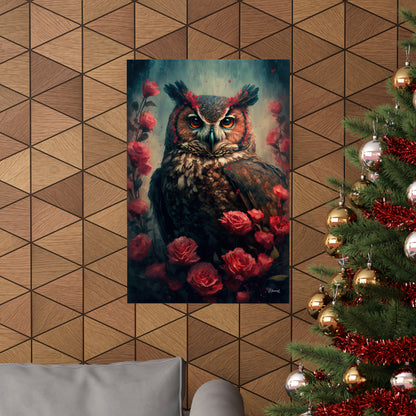 Owl Premium Matte Vertical Posters