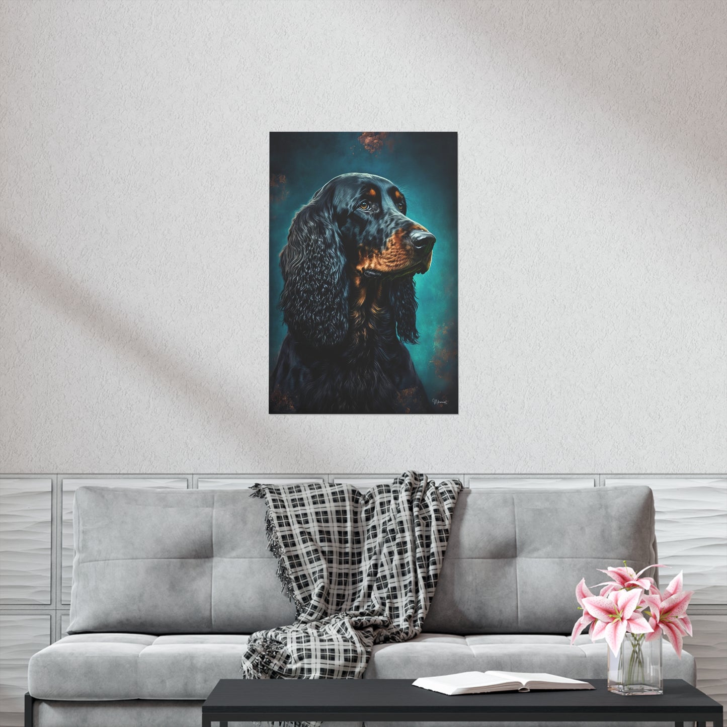 Gordon Setter Dog Premium Matte Vertical Posters