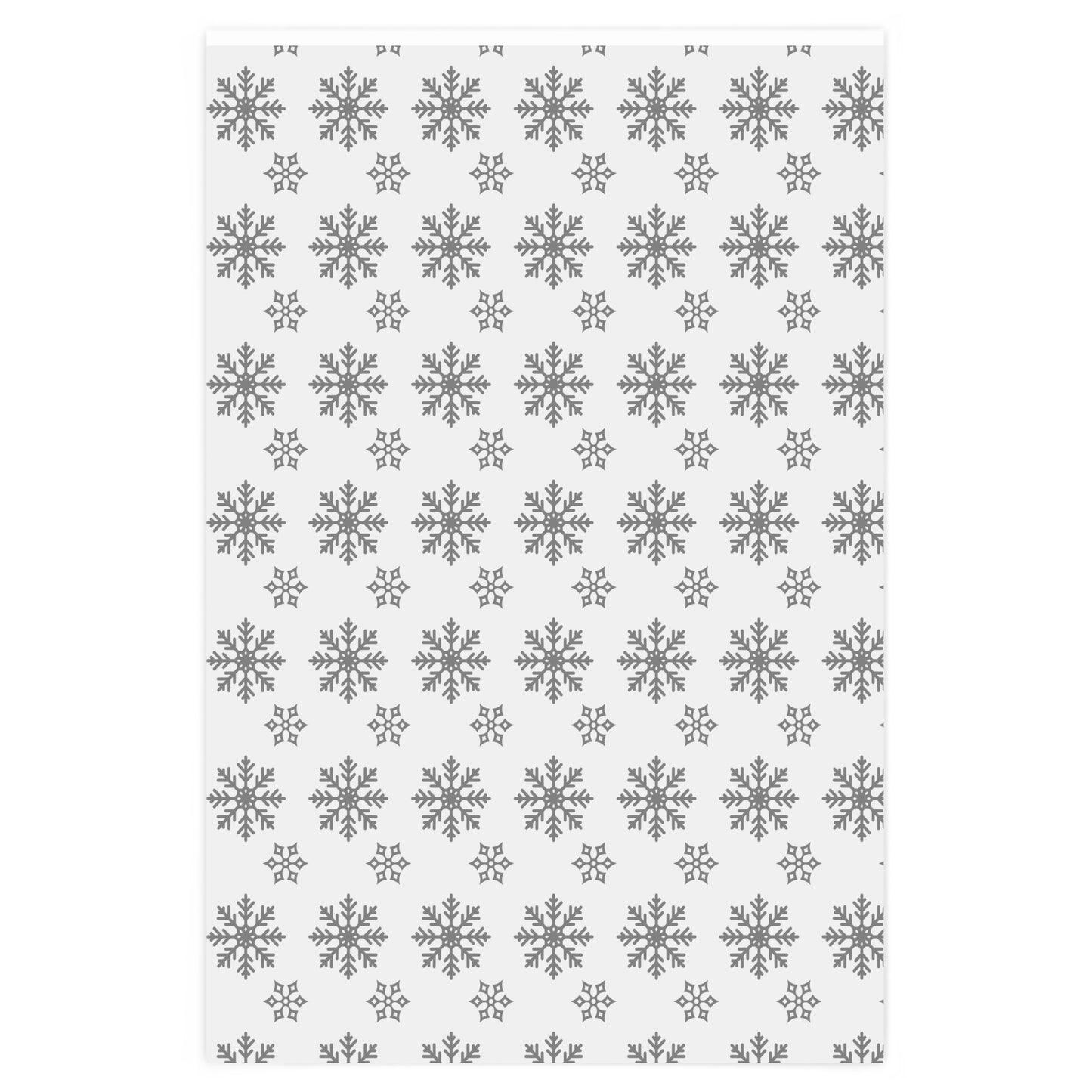 White Christmas Snowflake Wrapping Paper