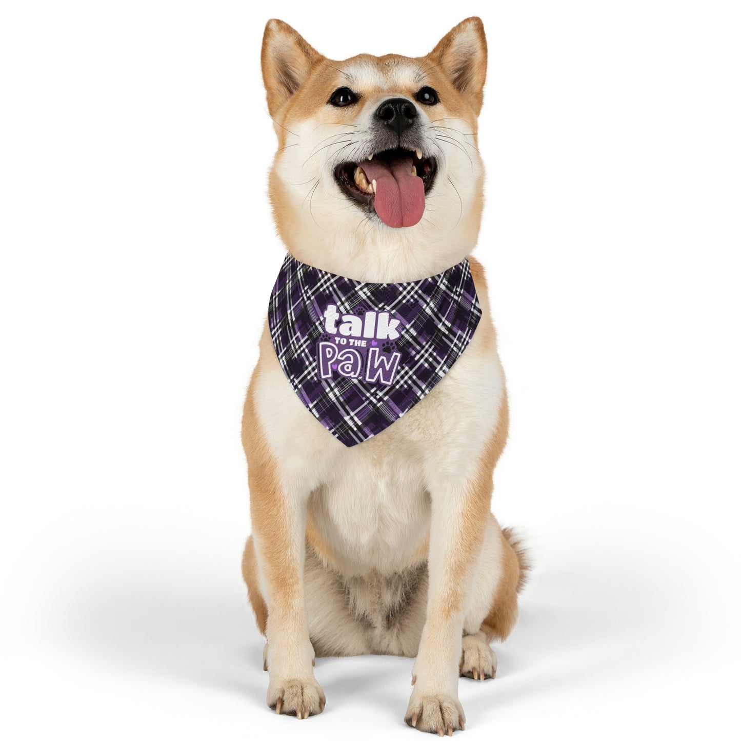 Sassy Pet's Talk to the Paw Pet Bandana Collar