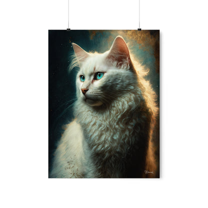 Turkish Angora Cat Premium Matte Vertical Posters