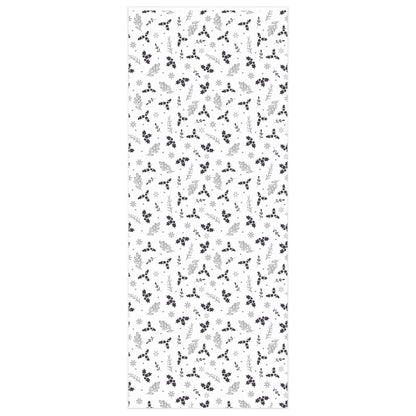 Black & White Holly Wrapping Paper