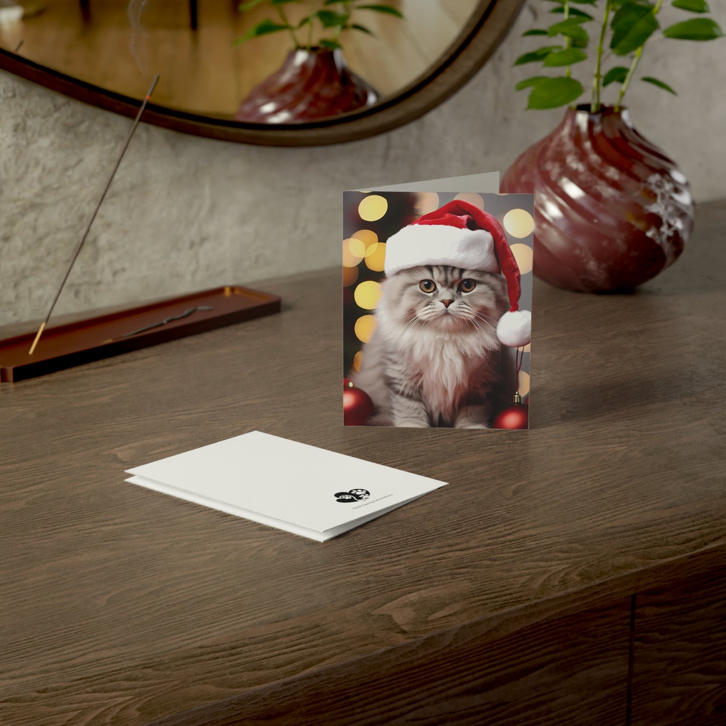 Santa's Here Christmas Greeting Cards (1, 10, 30, and 50pcs)