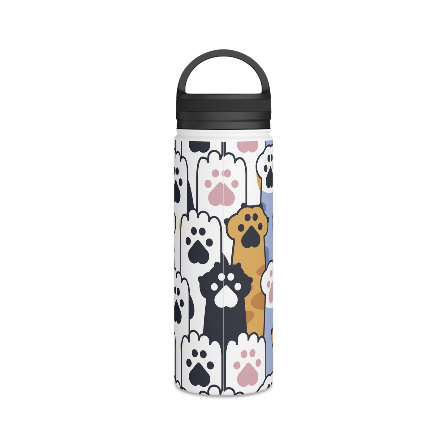 Talk to the Paw! Stainless Steel Water Bottle, Handle Lid