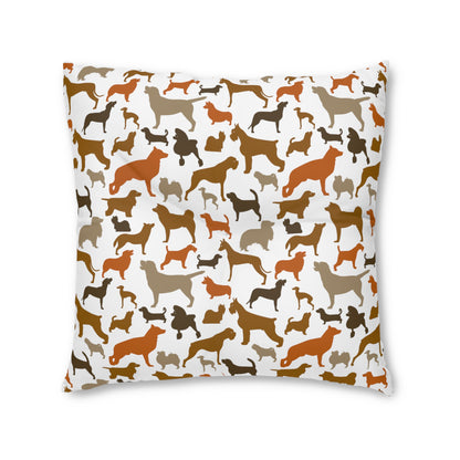 Sassy Pet's I Love Dogs! Tufted Floor Pillow, Square