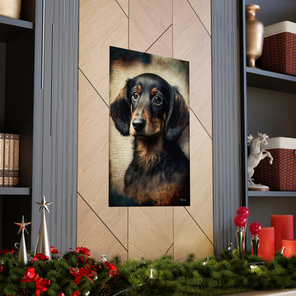 Dachshund Dog Premium Matte Vertical Posters