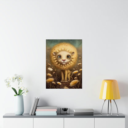 Safari Kids Collection- Lion Premium Matte Vertical Posters