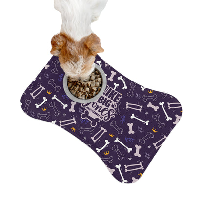 Sassy Pet's I Like Big Bones Purple Pet Feeding Mat