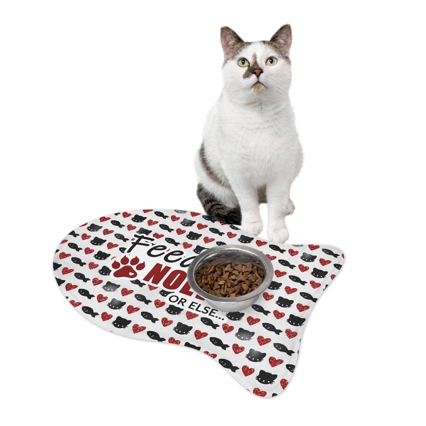 Sassy Pet's Kitty Feed Me Neow! Pet Feeding Mat