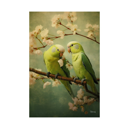 Parrot Matte Vertical Posters