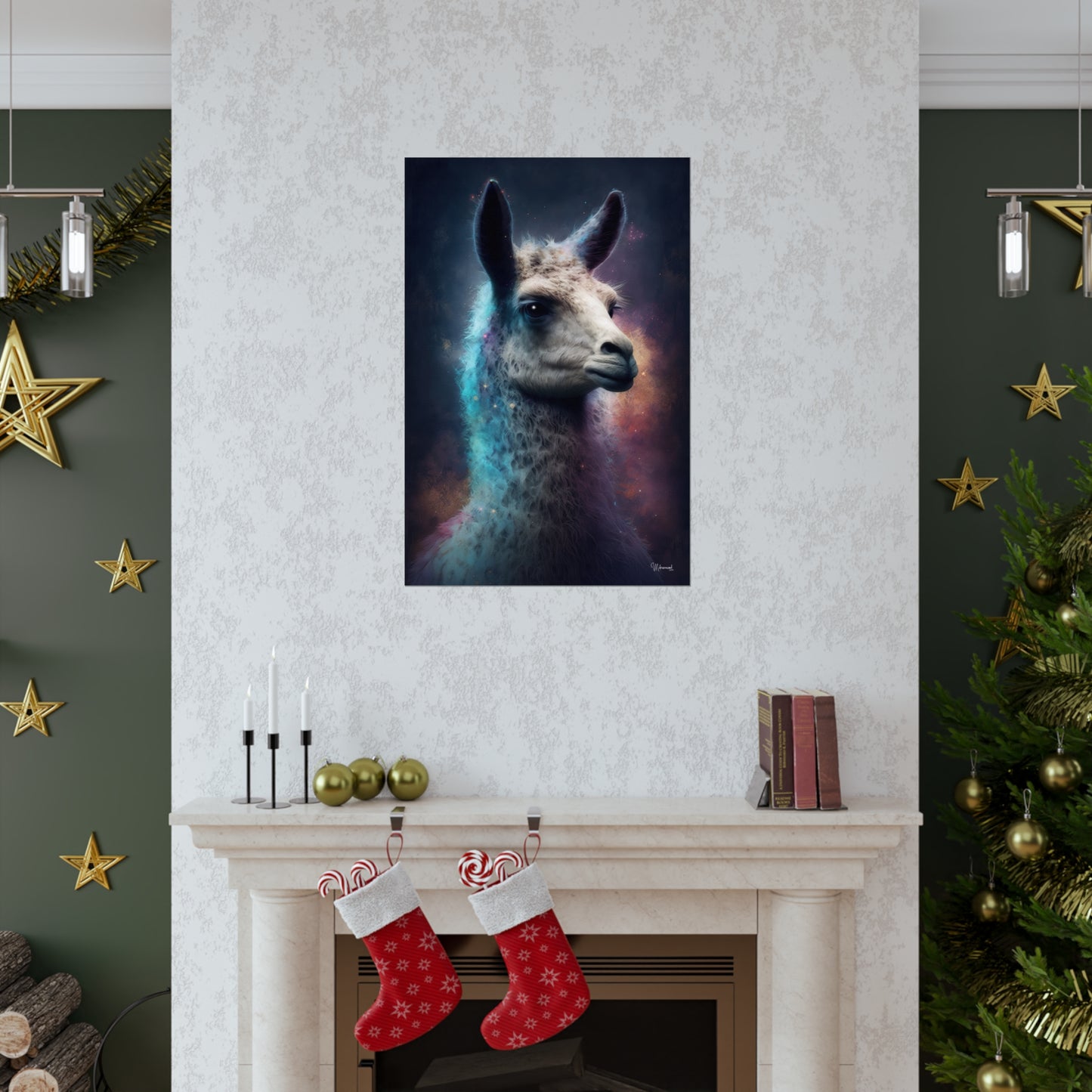 Llama Premium Matte Vertical Posters