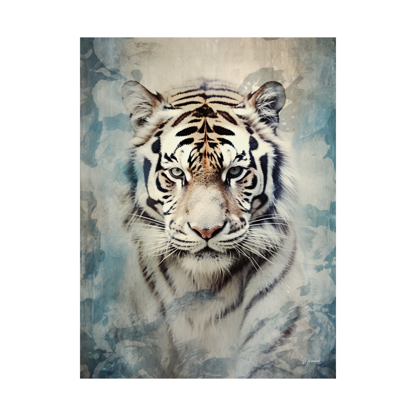 White Tiger Premium Matte Vertical Posters