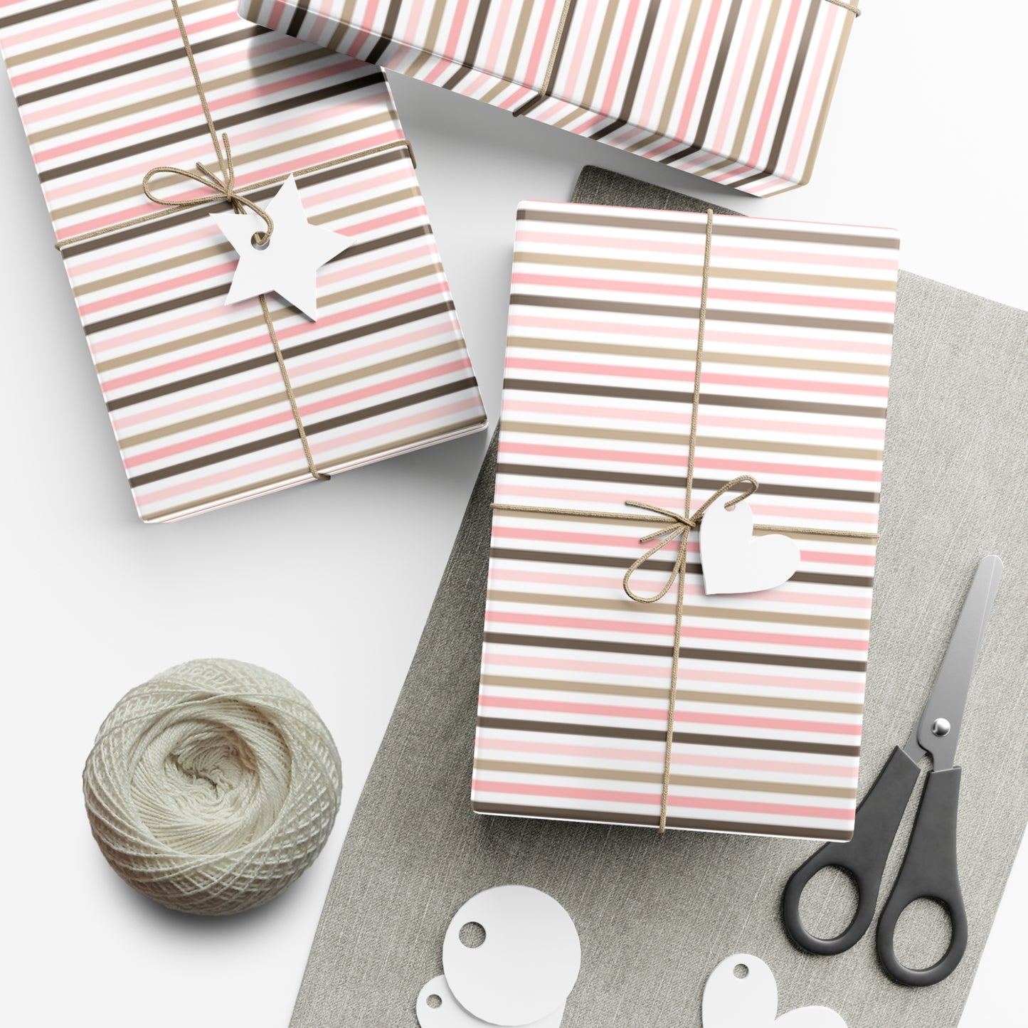 Multi-Color Pinstripe Gift Wrap Papers