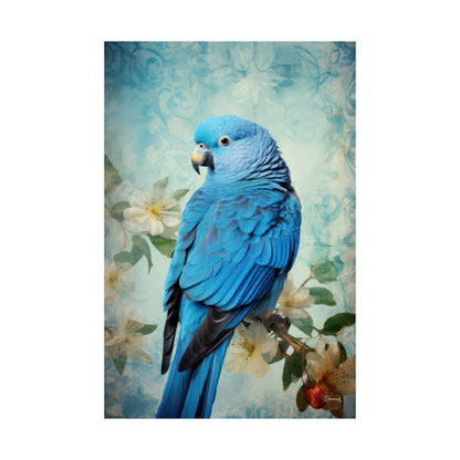 Blue Parrot Premium Matte Vertical Posters