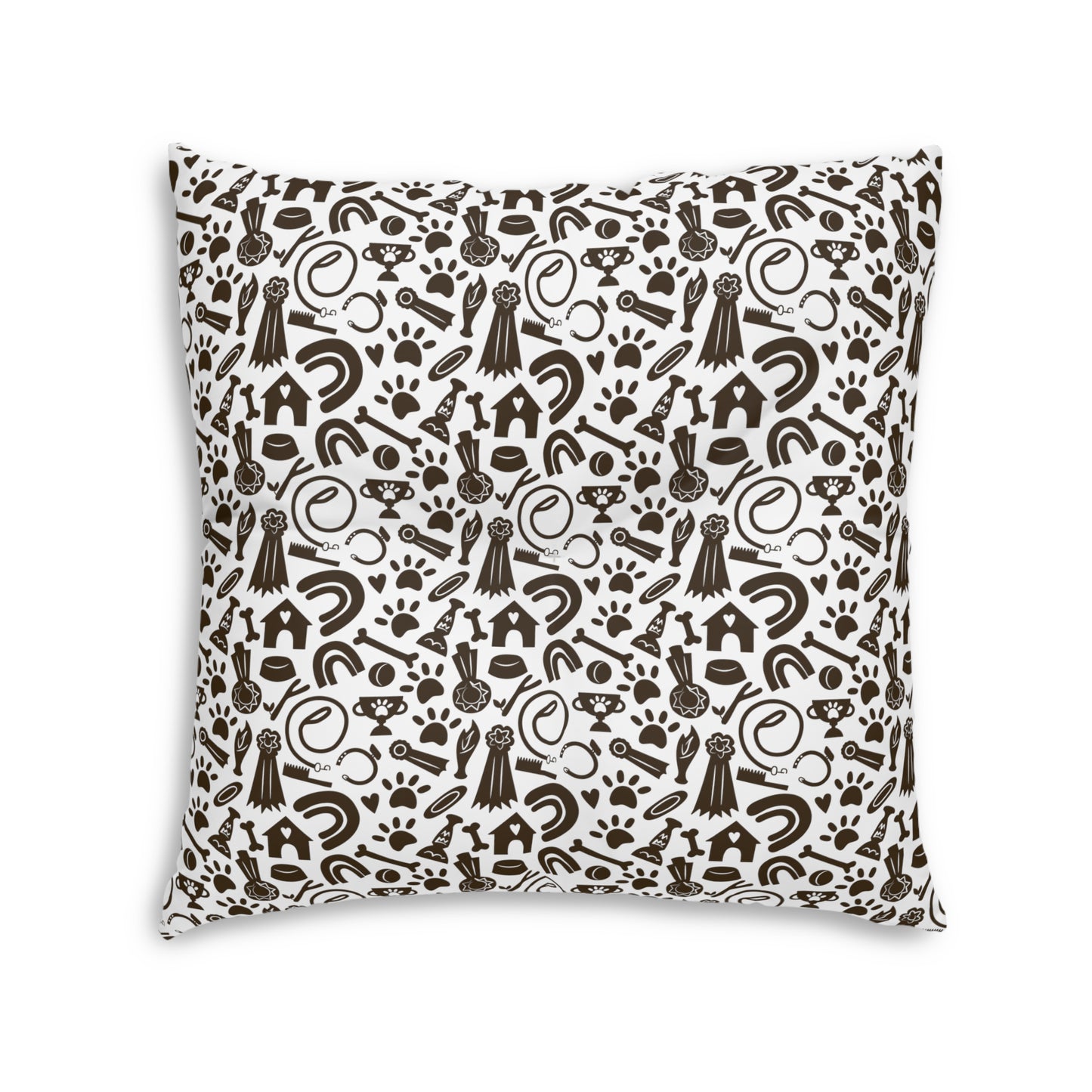 Sassy Pet's Puppy Love Tufted Floor Pillow, Square