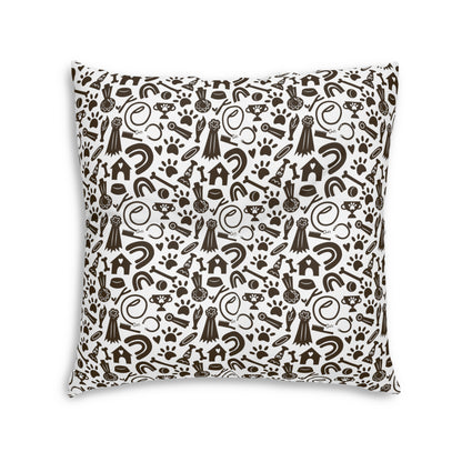 Sassy Pet's Puppy Love Tufted Floor Pillow, Square