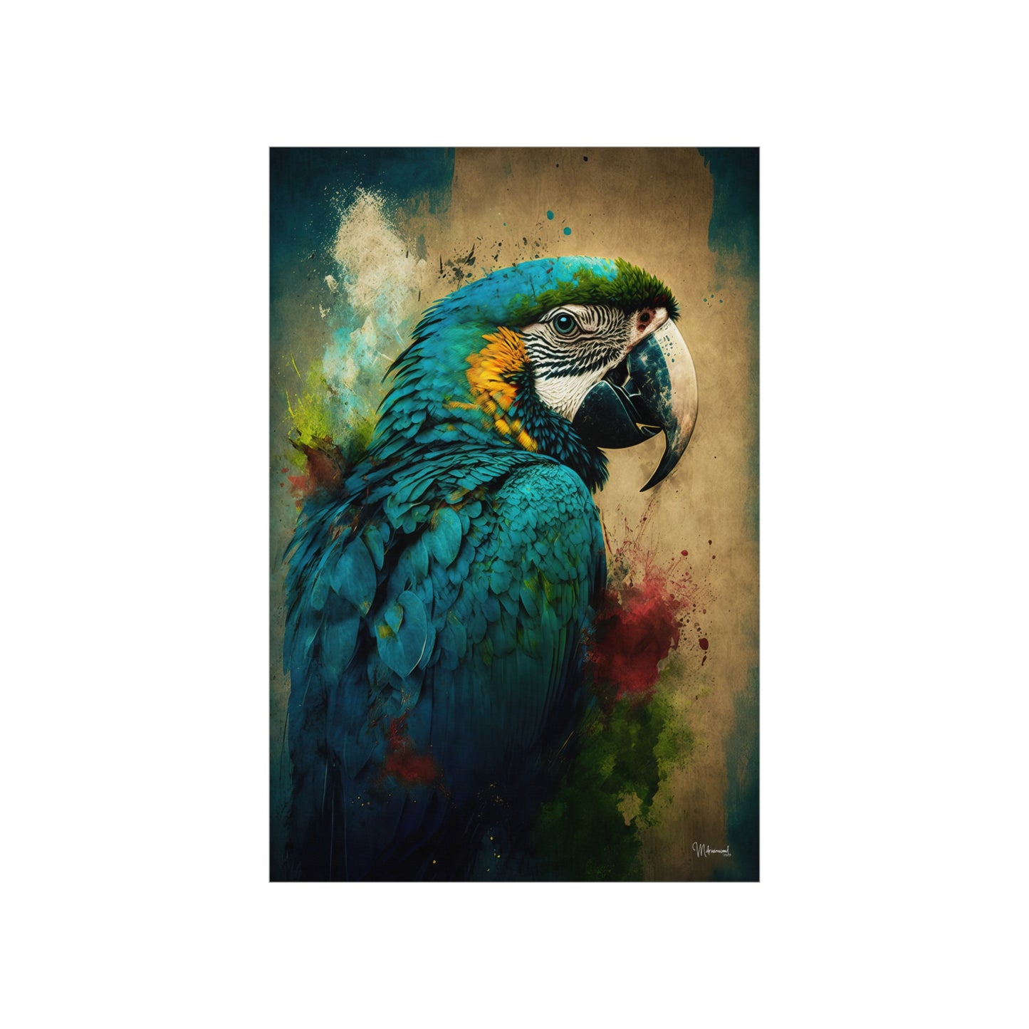 Macaw Premium Matte Vertical Posters