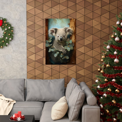 Koala Bear in Tree Premium Matte Vertical Posters