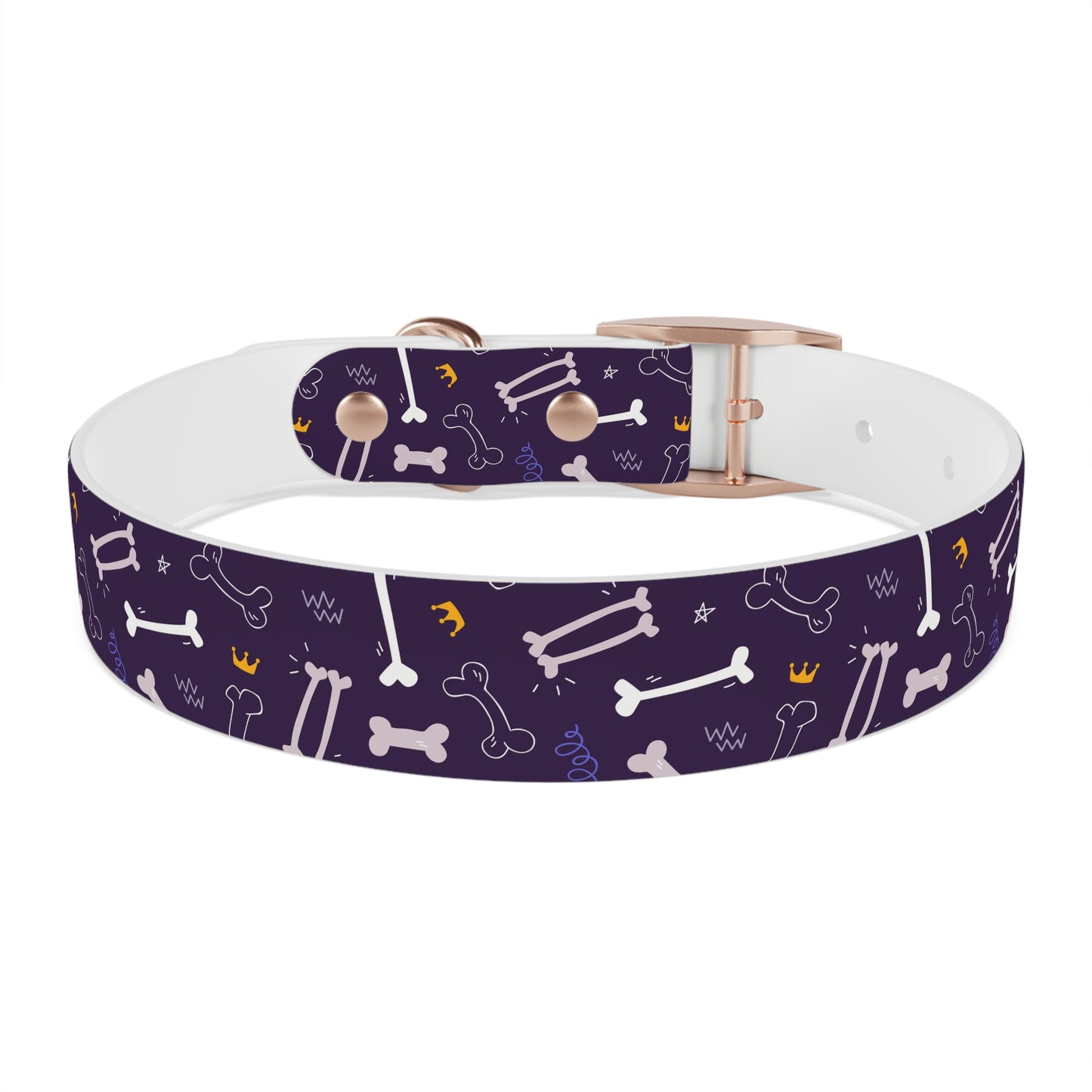 Sassy Pet's Purple Bones Collar