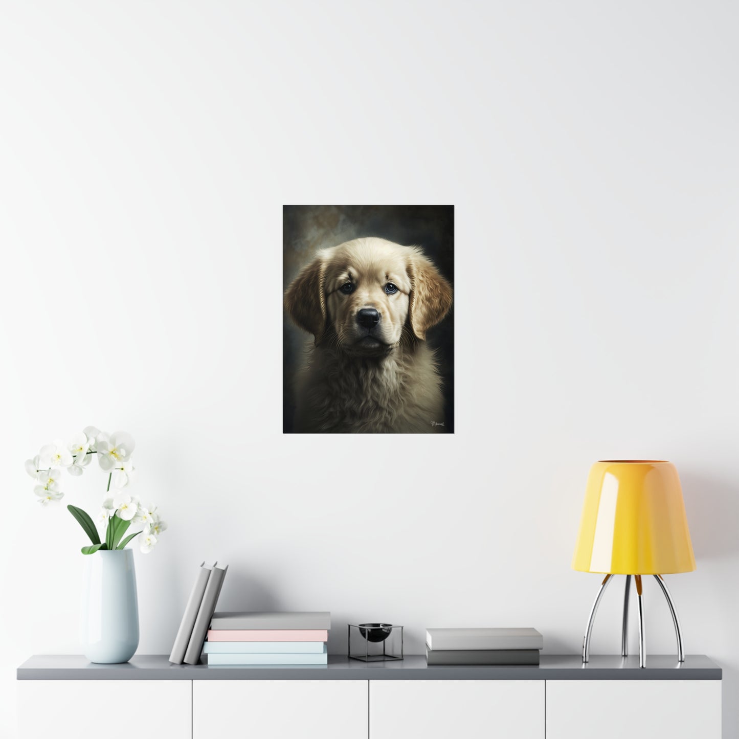 Golden Retriever Puppy Premium Matte Vertical Posters