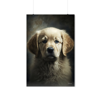 Golden Retriever Puppy Premium Matte Vertical Posters