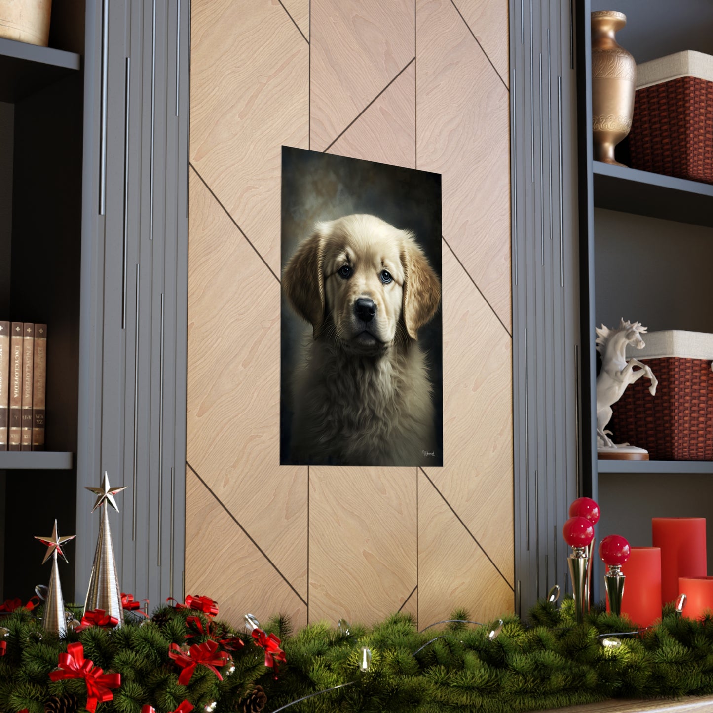 Golden Retriever Puppy Premium Matte Vertical Posters