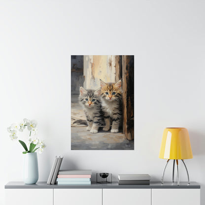 Street Kittens Premium Matte Vertical Posters