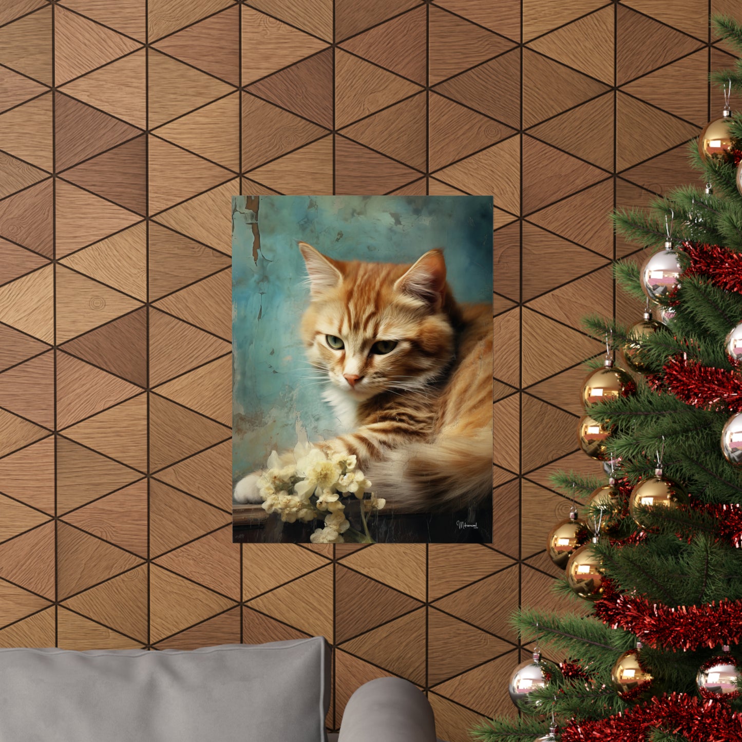 Tabby Cat Premium Matte Vertical Posters