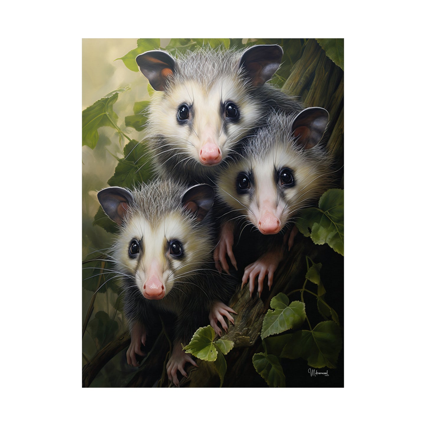 Possum Family Premium Matte Vertical Posters