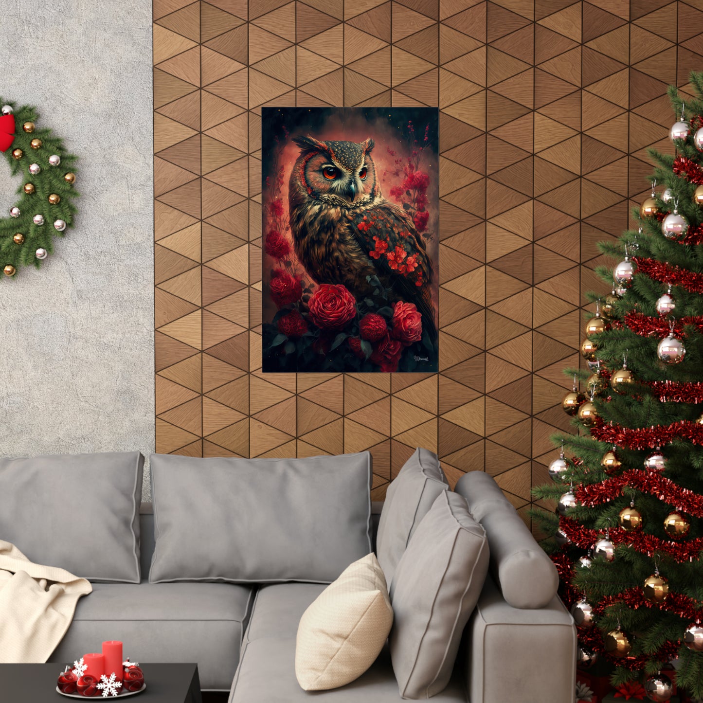 Owl Premium Matte Vertical Posters