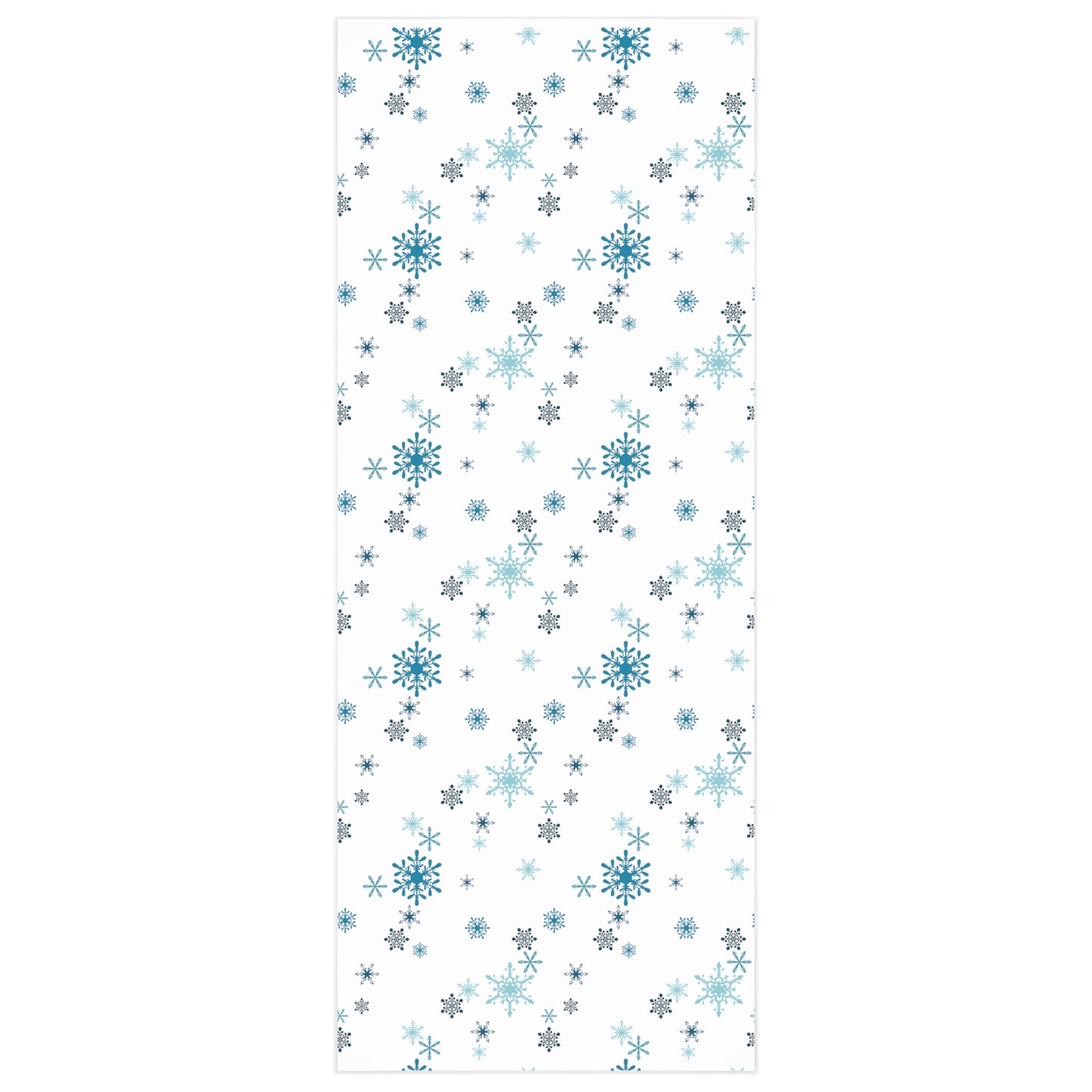 Blue Snowflakes Wrapping Paper