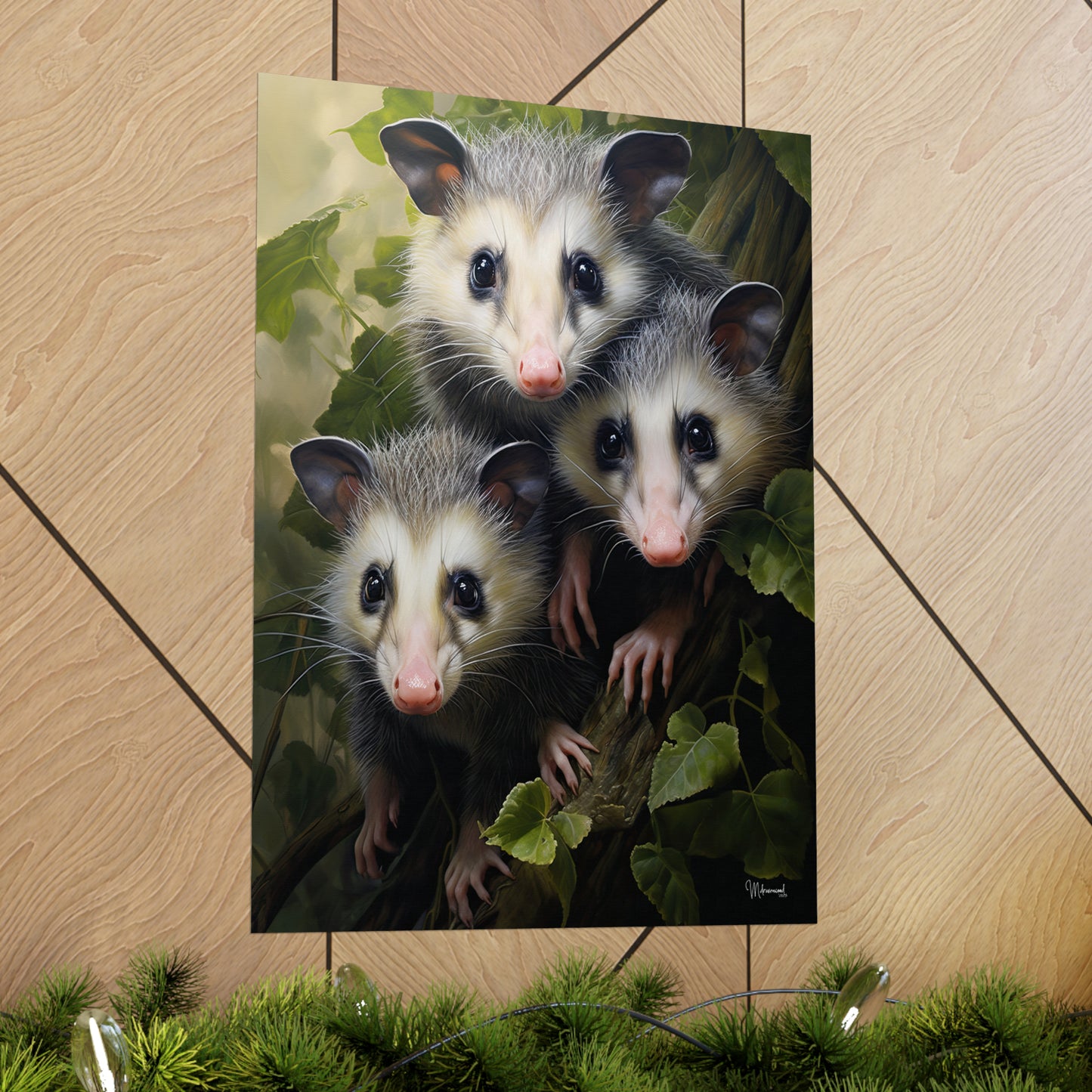 Possum Family Premium Matte Vertical Posters