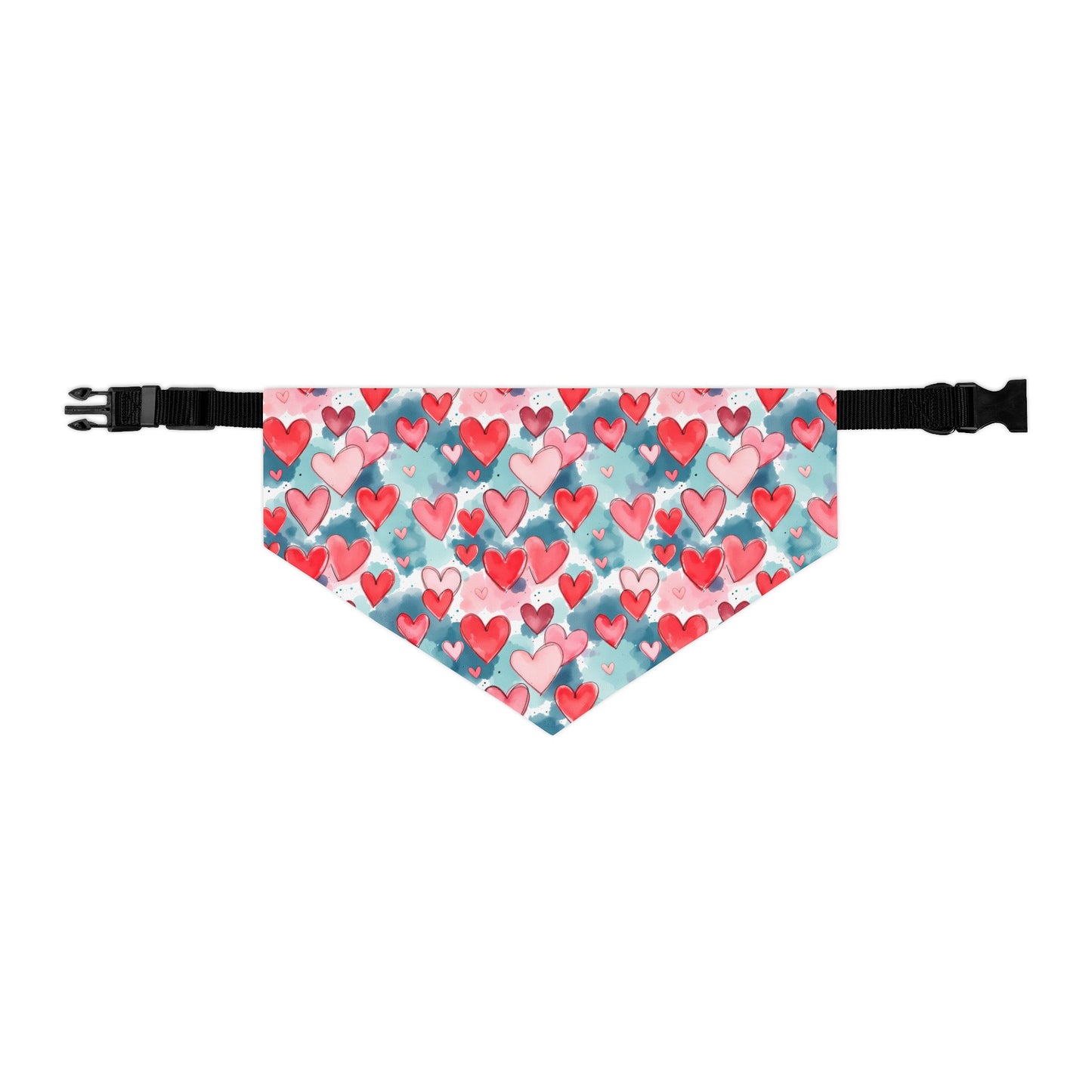 Sassy Pet's Bandana Collar - Doodle Hearts
