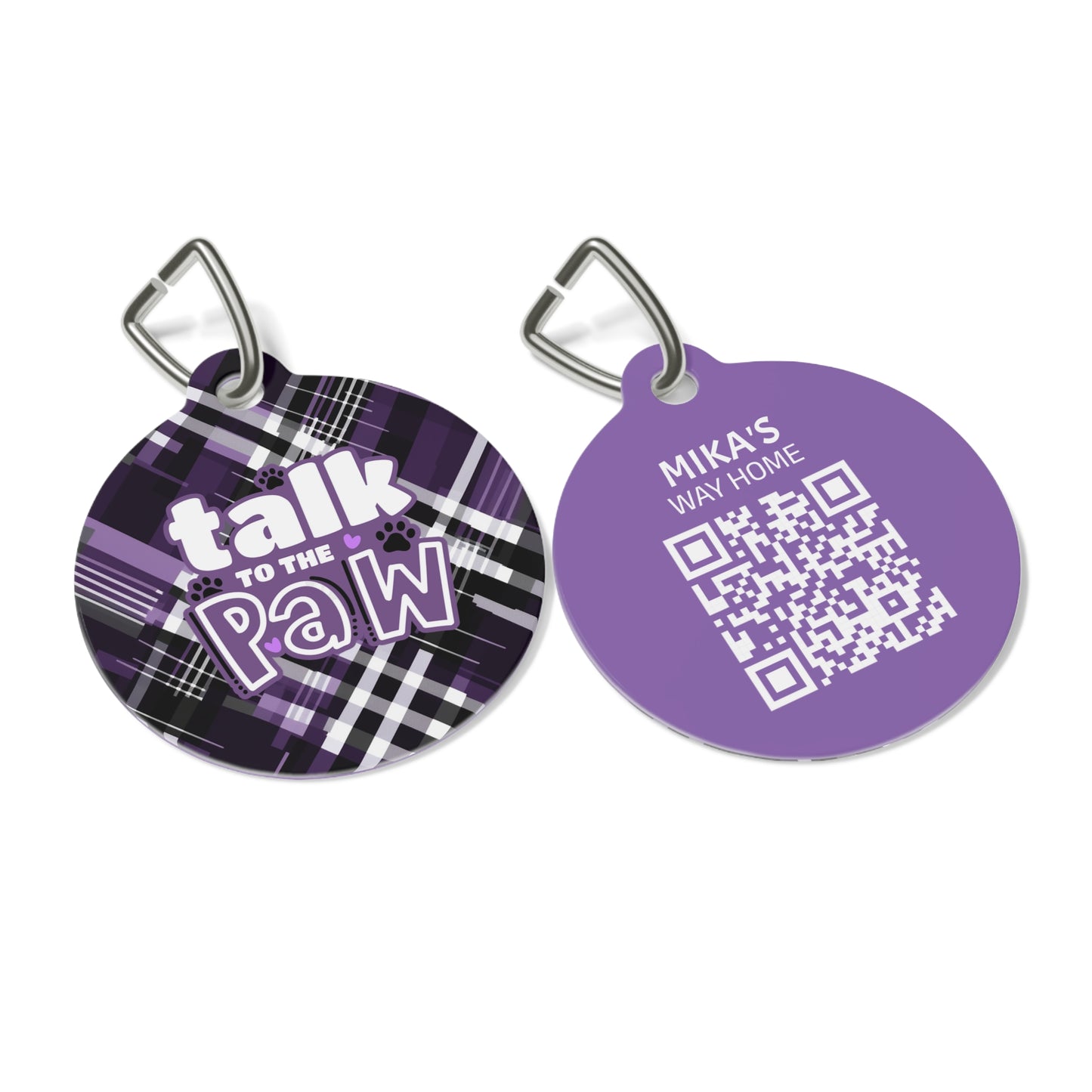Sassy Pet's Talk to the Personalized Paw Pet Tag