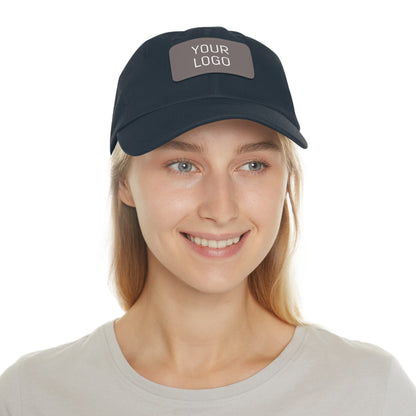 Dad Hat Leather Patch Personalized for Events & Promotions