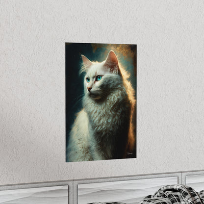 Turkish Angora Cat Premium Matte Vertical Posters