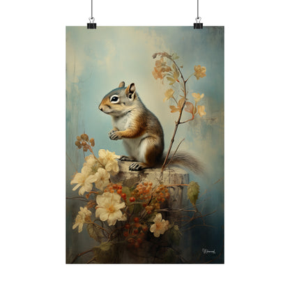 Chipmunk Premium Matte Vertical Posters