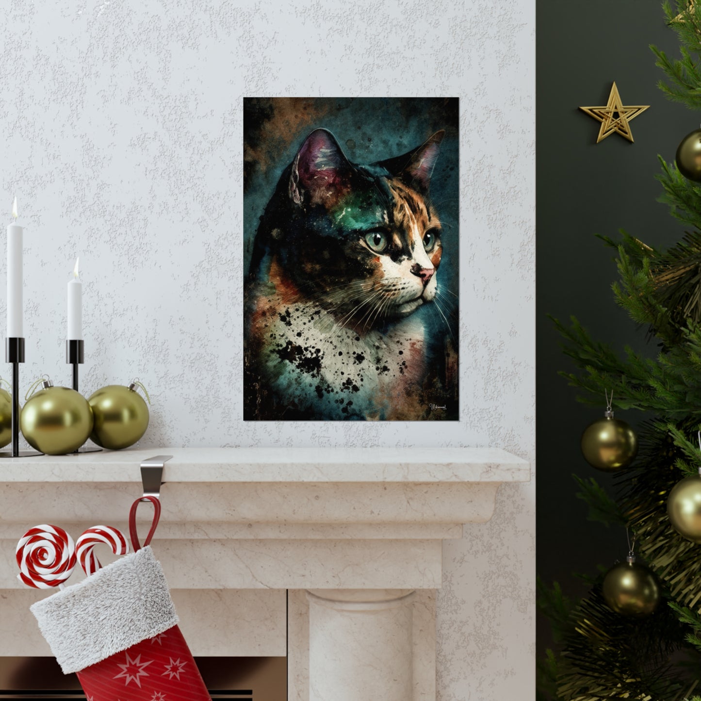 Calico Cat Premium Matte Vertical Posters