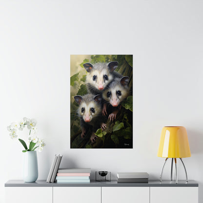 Possum Family Premium Matte Vertical Posters