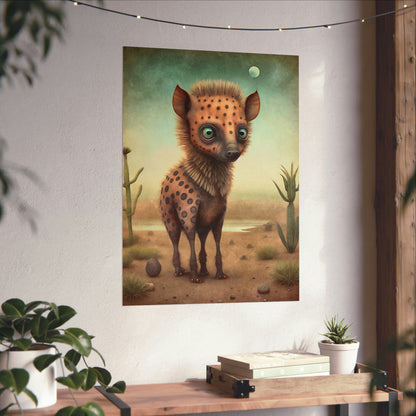 Safari Kids Collection- Hyena Premium Matte Vertical Posters