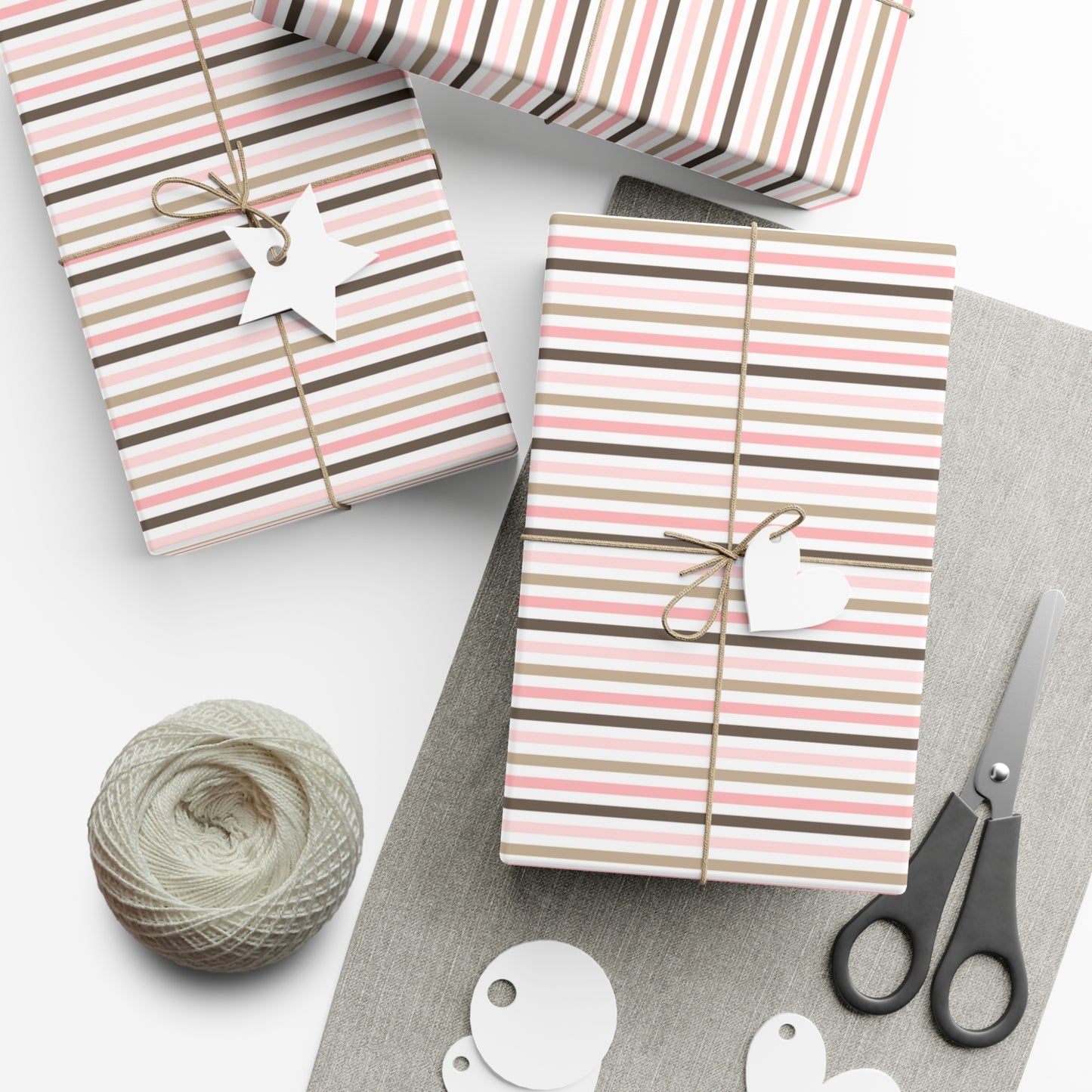 Multi-Color Pinstripe Gift Wrap Papers