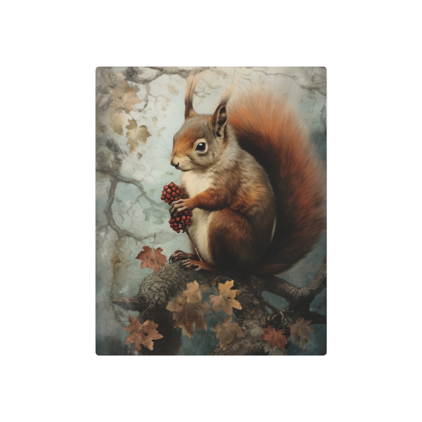 Squirrel Metal Art Sign