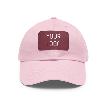 Dad Hat Leather Patch Personalized for Events & Promotions