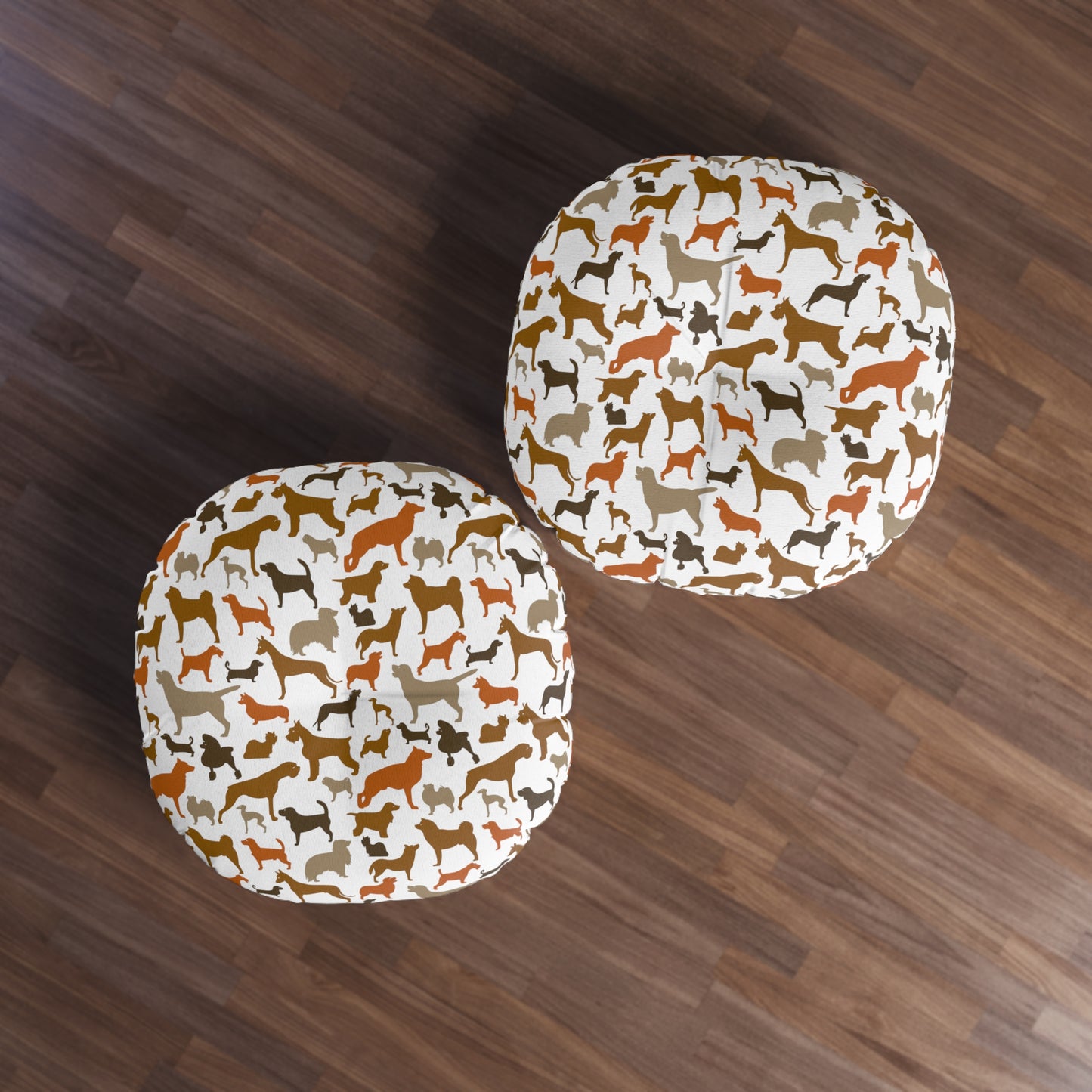 Sassy Pet's I Love Dogs! Tufted Floor Pillow, Round