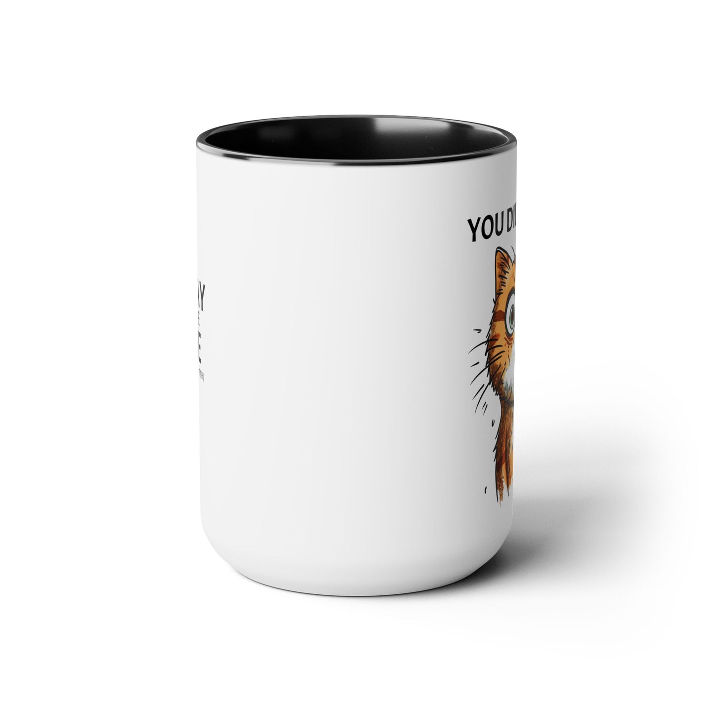 YOU DID WHAT? Two-Tone Coffee Mugs, 15oz