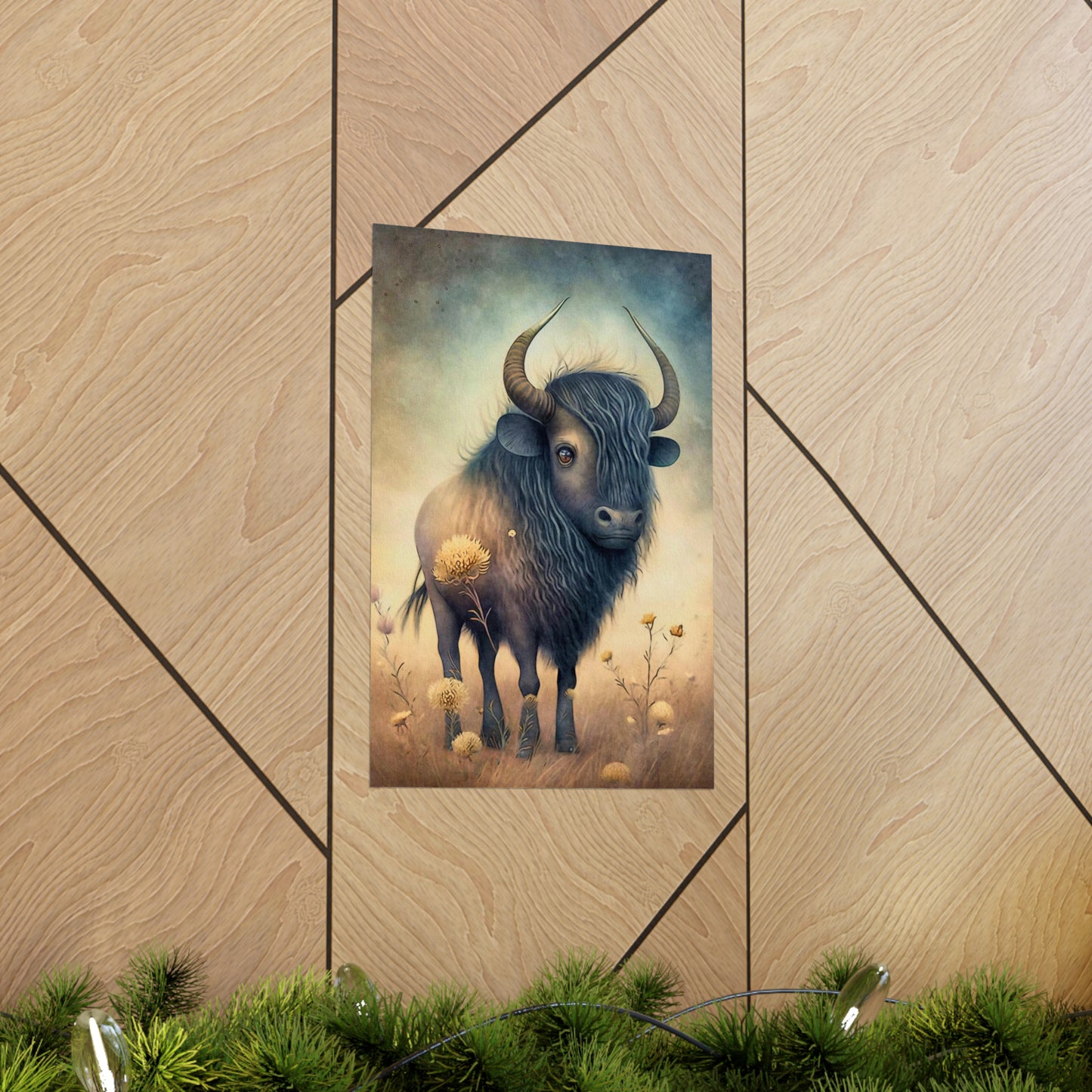 Safari Kids Collection- Buffalo Premium Matte Vertical Posters