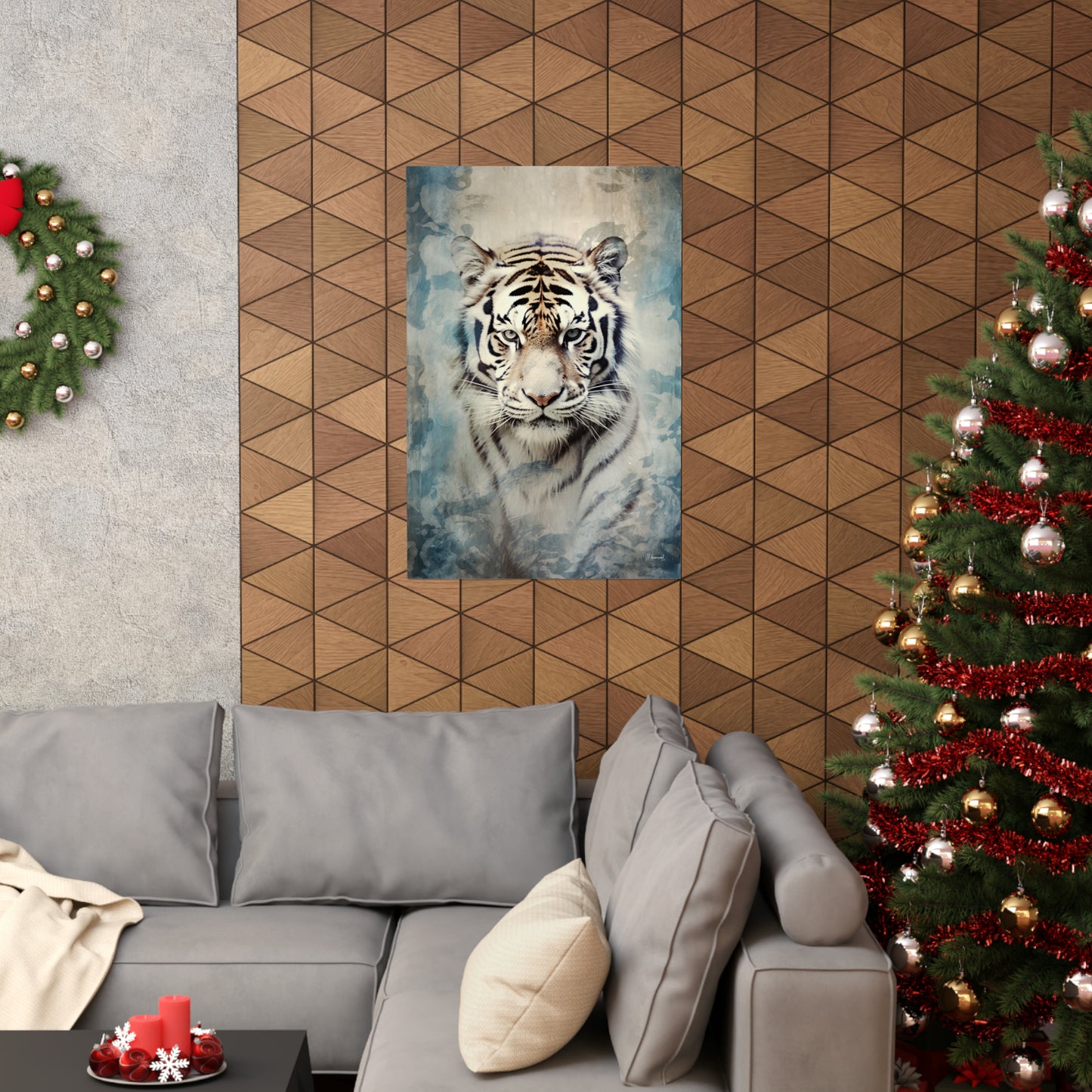 White Tiger Premium Matte Vertical Posters